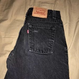 Levi high waisted ripped jeans